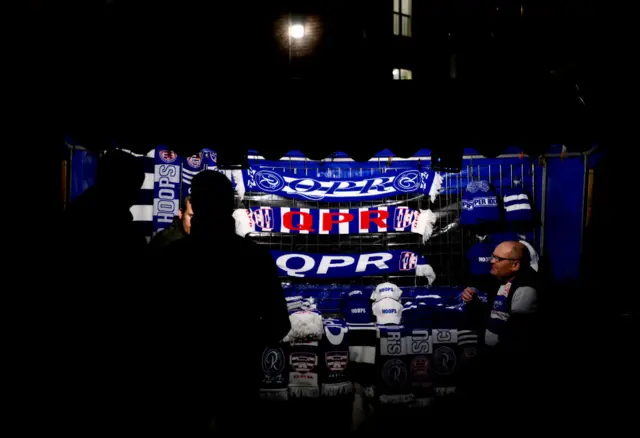 QPR scarves being sold