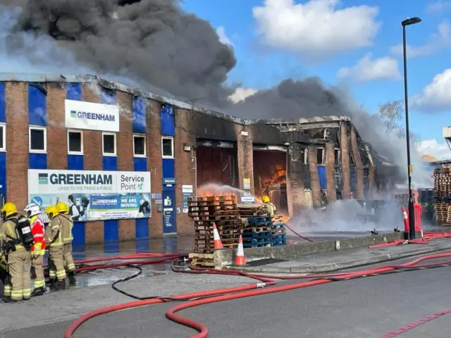 Greenham fire