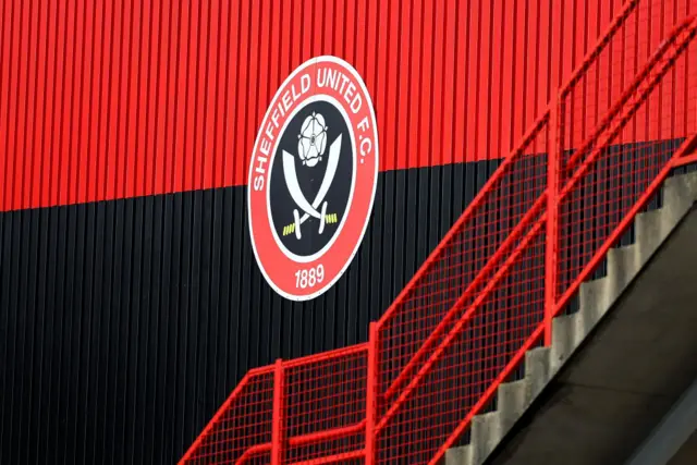 Sheffield United badge on Bramall Lane