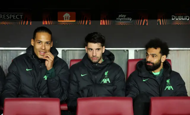 Liverpool bench