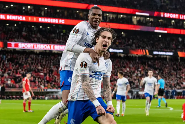 Dujon Sterling celebrates with Fabio Silva