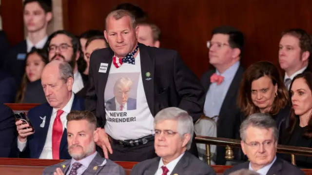 Texas Republican Troy Nehls was among the lawmakers sporting Trump-themed clothing