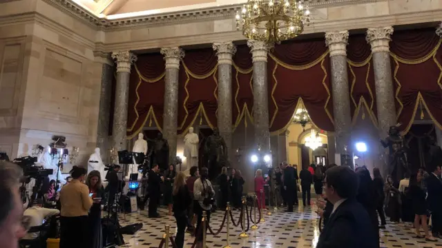 The Statuary Hall in the Capitol building