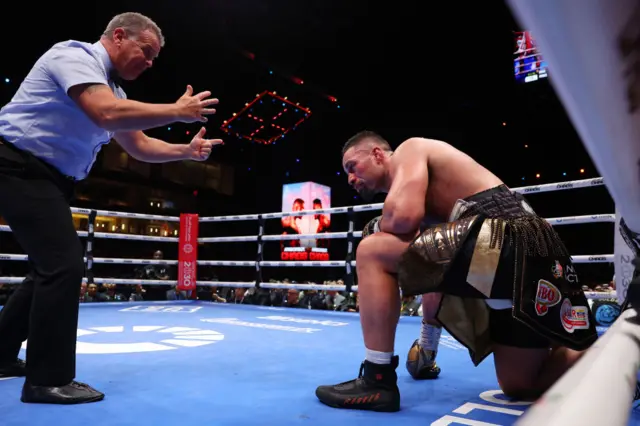 Joseph Parker on the canvas