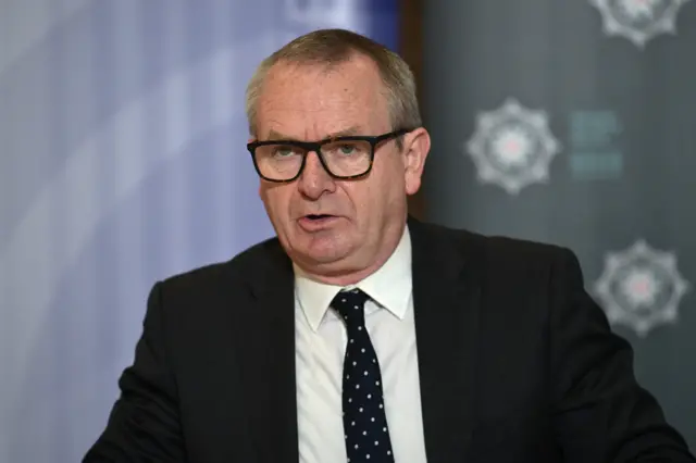 Sir Iain Livingston, Operation Kenov, attends a press conference to present a report on a major investigation into an Army spy who operated at the heart of the IRA during the Northern Ireland Troubles