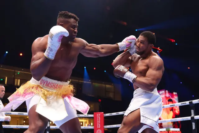 Francis Ngannou and Anthony Joshua