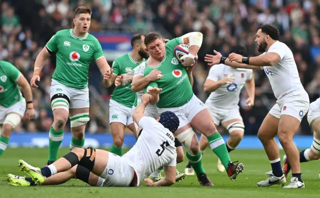 Ireland running with the ball