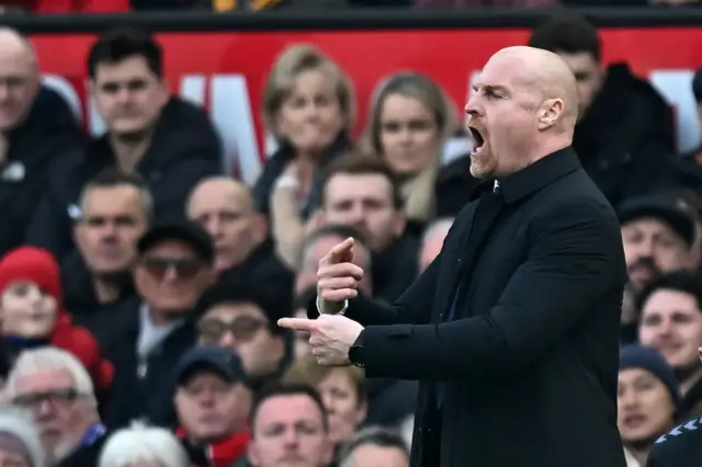 Sean Dyche on the touchline