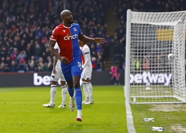 Jean-Philippe Mateta celebrates