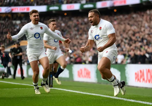 England celebrate