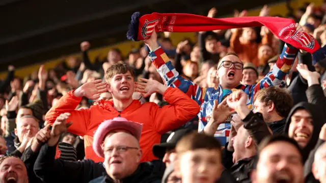 Stoke fans celebrate