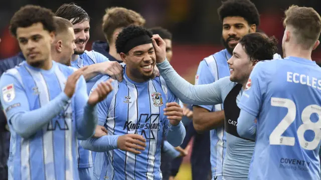 Coventry celebrate scoring