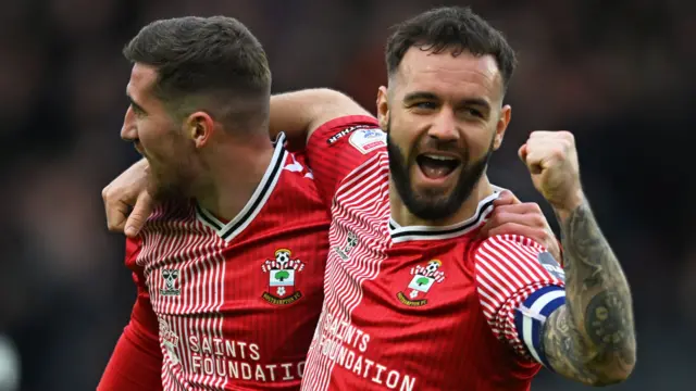 Southampton celebrate scoring