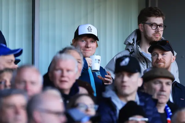 Ed Sheeran at Ipswich v Southampton