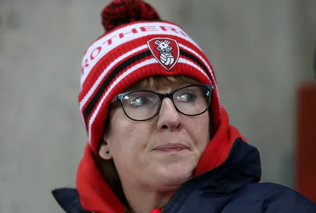 Rotherham fan looking pensive