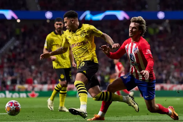 Jadon Sancho and Antoine Griezmann