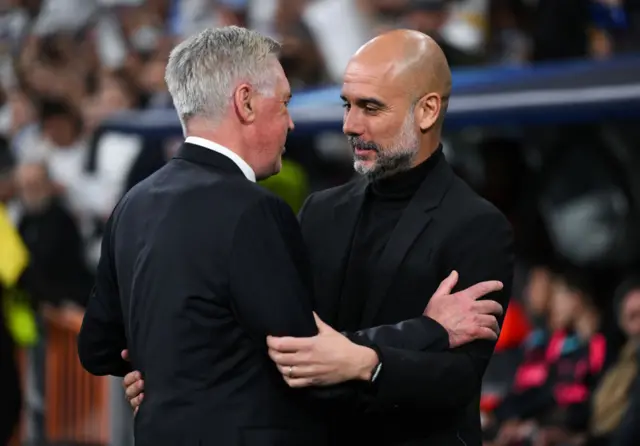 Carlo Ancelotti and Pep Guardiola