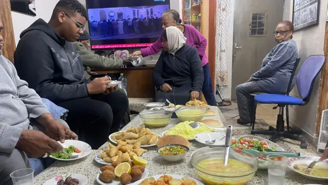 Ilham's family in East Jerusalem as they break their fast