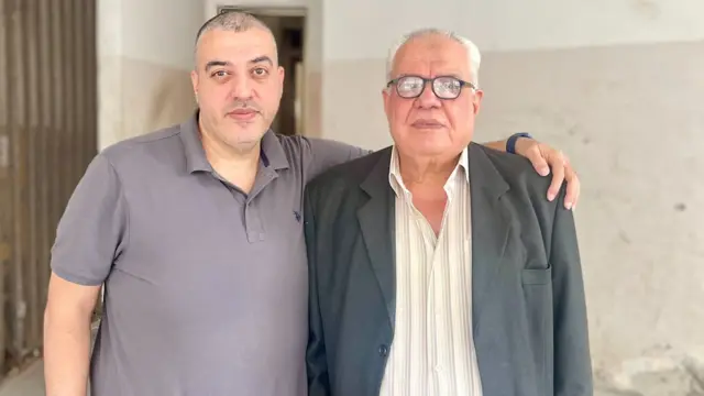 The BBC's Gaza correspondent Rushdi Abualouf with his father