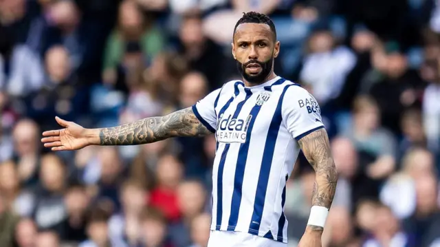 Kyle Bartley wears the Albion armband tonight