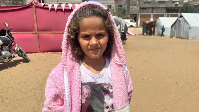 Sara El Shaer is 10 years old and lives in Gaza