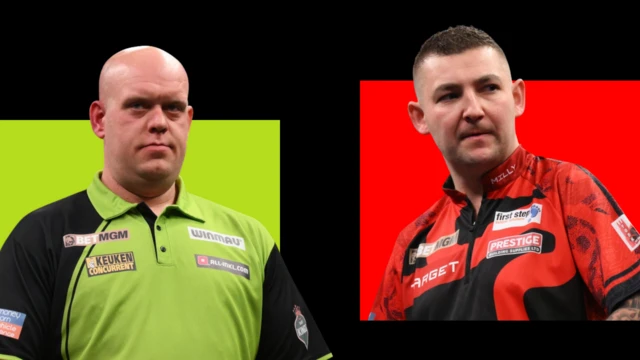 Michael van Gerwen and Nathan Aspinall