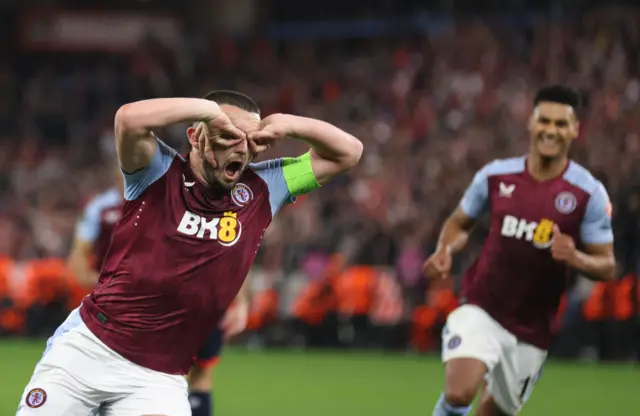 John McGinn celebrates