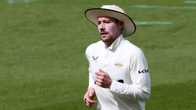 Rory Burns fielding for Surrey