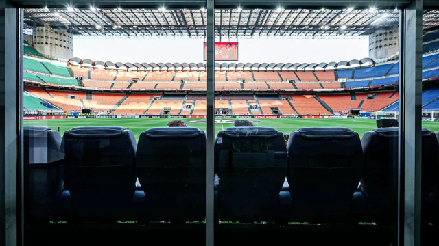 Inside view of pitchside seast next to the players dugout