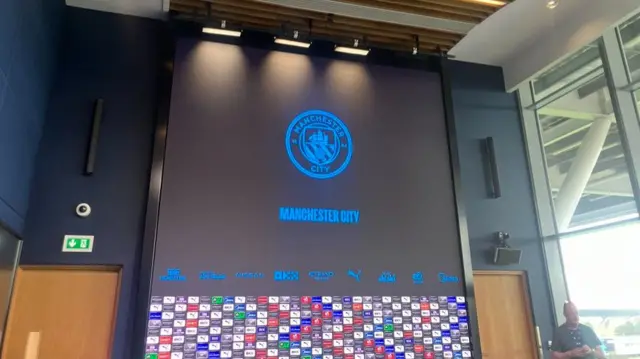 Manchester City's media room