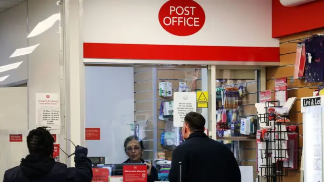 A Post Office counter