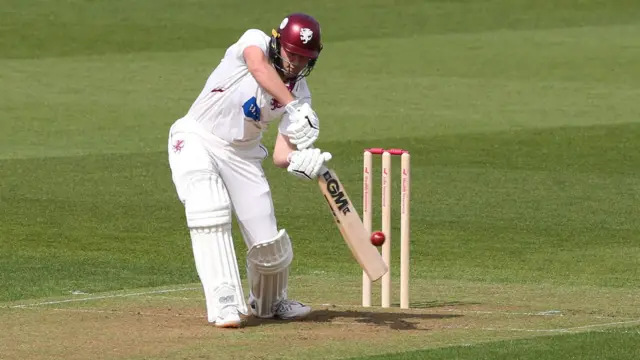 Tom Lammonby plays a cover drive