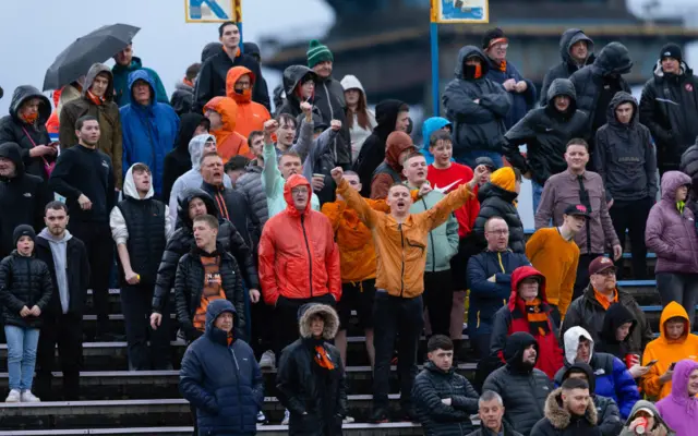 Fans at Cappielow