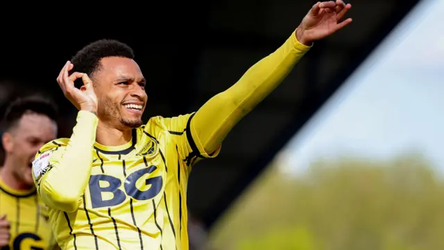 Josh Murphy celebrates