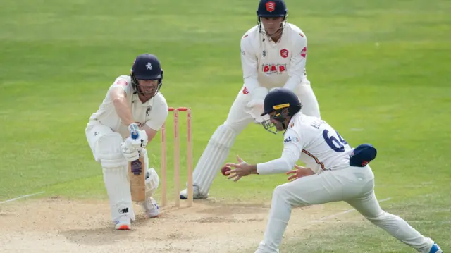 Ben Compton plays a defensive shot