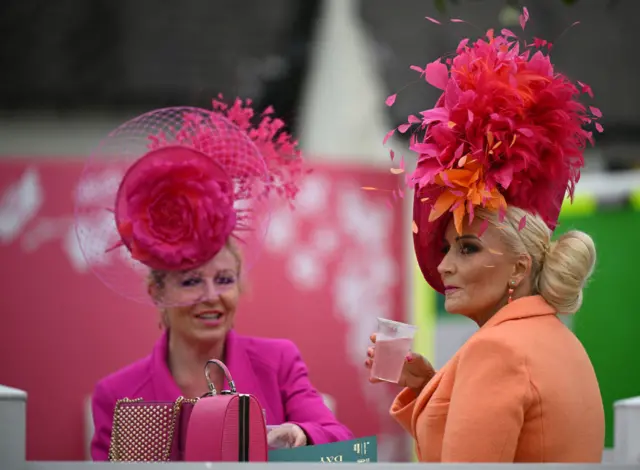 Racegoers at Aintree