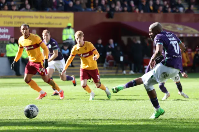 Myziane Maolida scores from the penalty spot