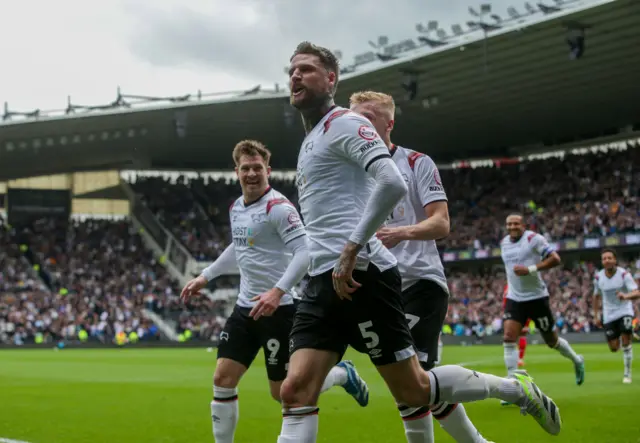 Sonny Bradley celebrates