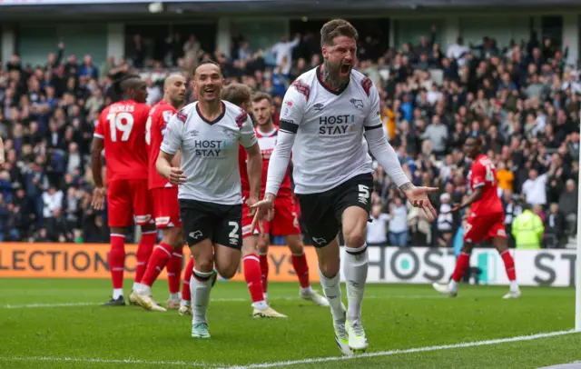 Sonny Bradley celebrates