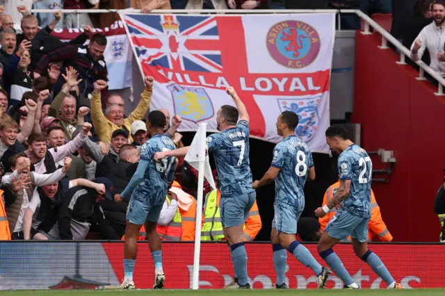 Aston Villa celebrate