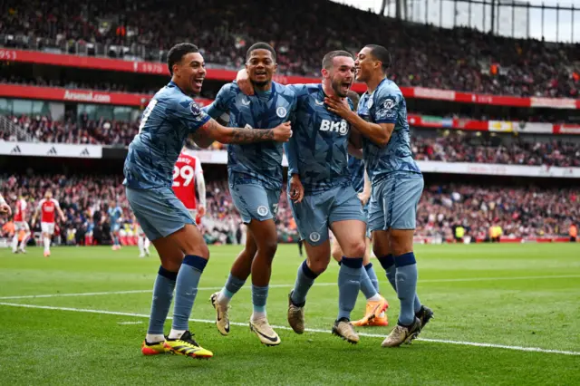 Aston Villa celebrate