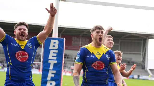 Warrington celebrate