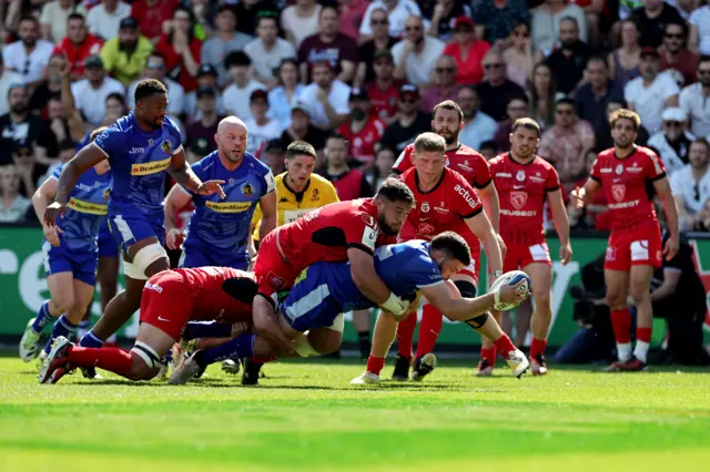 Ethan Roots scores for Exeter