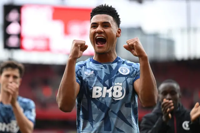 Ollie Watkins celebrates