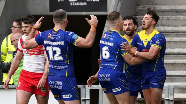 Warrington celebrate