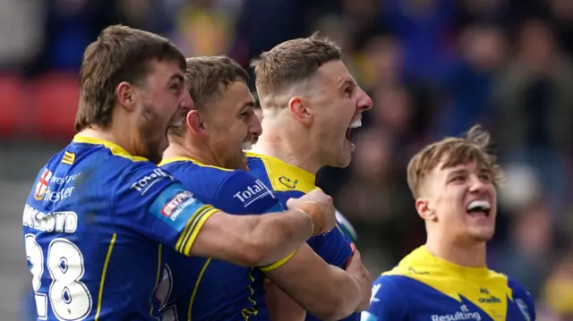 Warrington celebrate