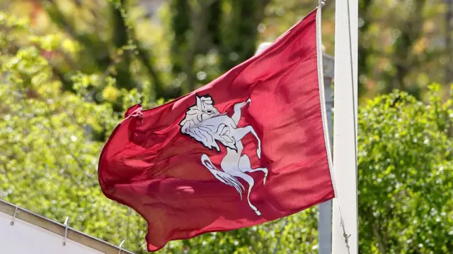 Kent flag at half-mast