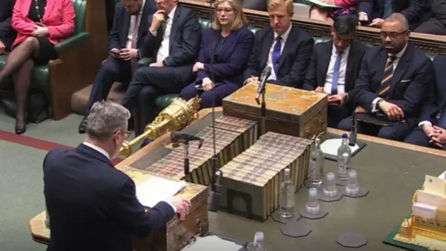 Sir Keir Starmer speaking in the House of Commons