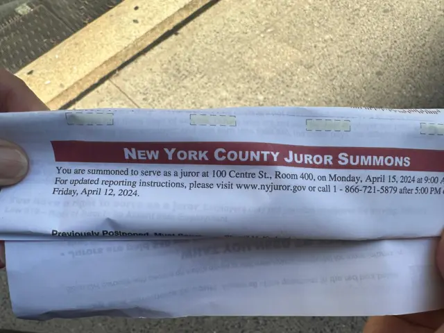 A jury selection letter