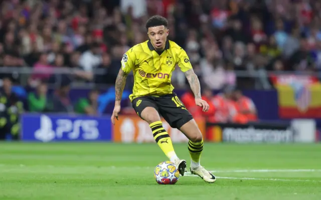 Borussia Dortmund winger Jadon Sancho